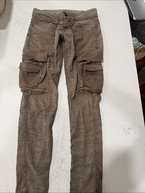 Women’s  Cargo Pants in Taupe Brown - Durable Utility Style